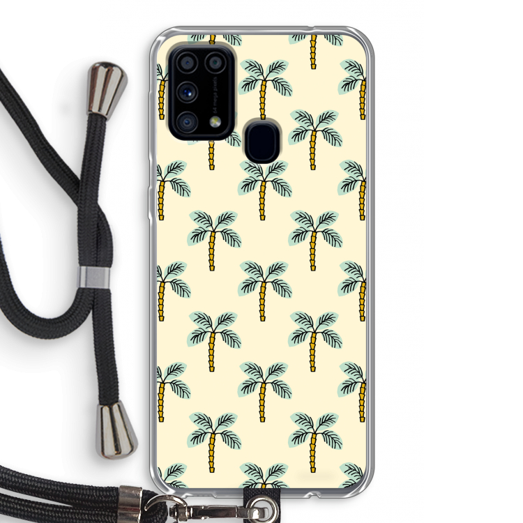 Paradise: Samsung Galaxy M31 Transparant Hoesje met koord