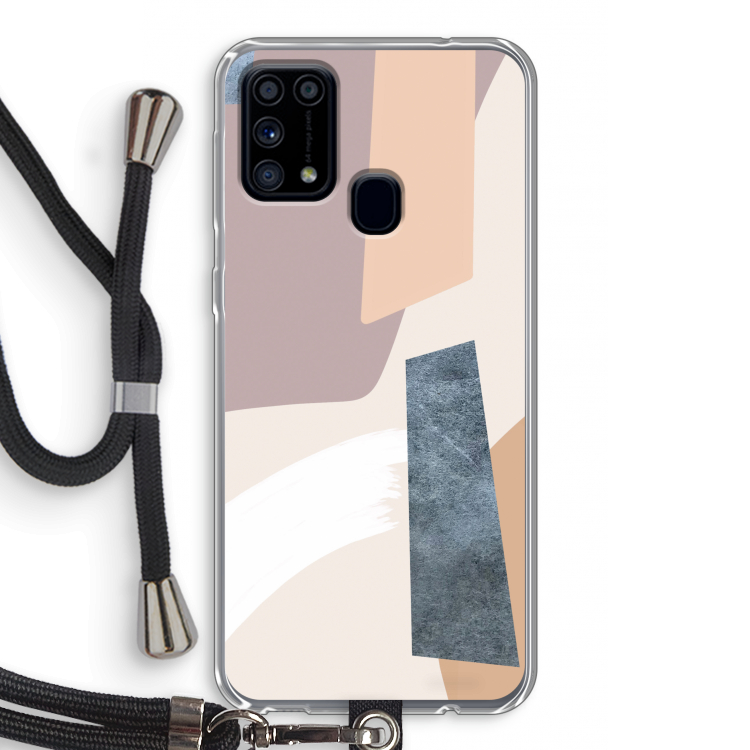 Luca: Samsung Galaxy M31 Transparant Hoesje met koord