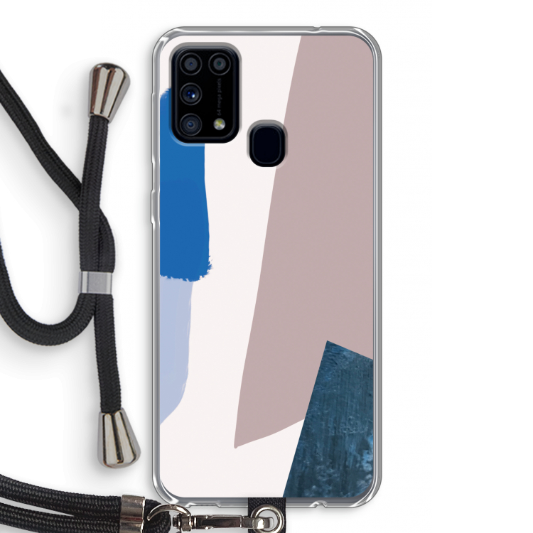 Lapis: Samsung Galaxy M31 Transparant Hoesje met koord