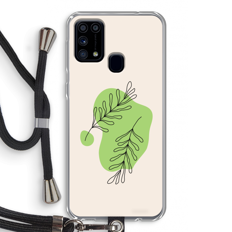 Beleaf in you: Samsung Galaxy M31 Transparant Hoesje met koord