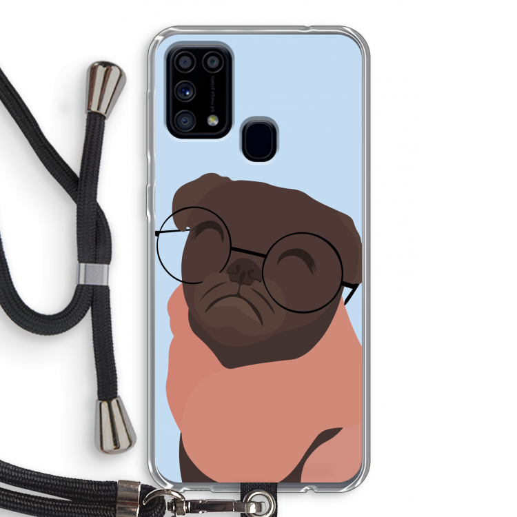 Ludo: Samsung Galaxy M31 Transparant Hoesje met koord