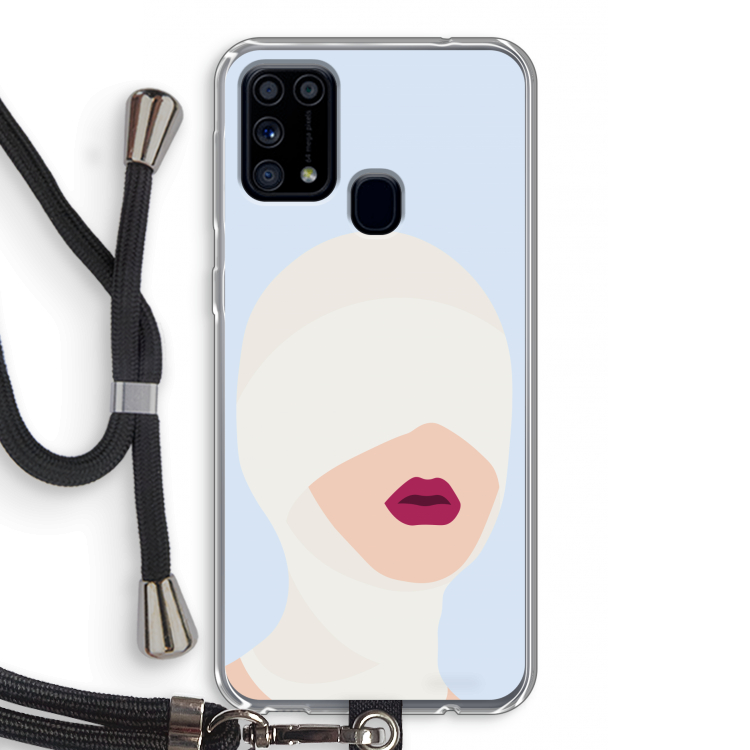Incognito: Samsung Galaxy M31 Transparant Hoesje met koord