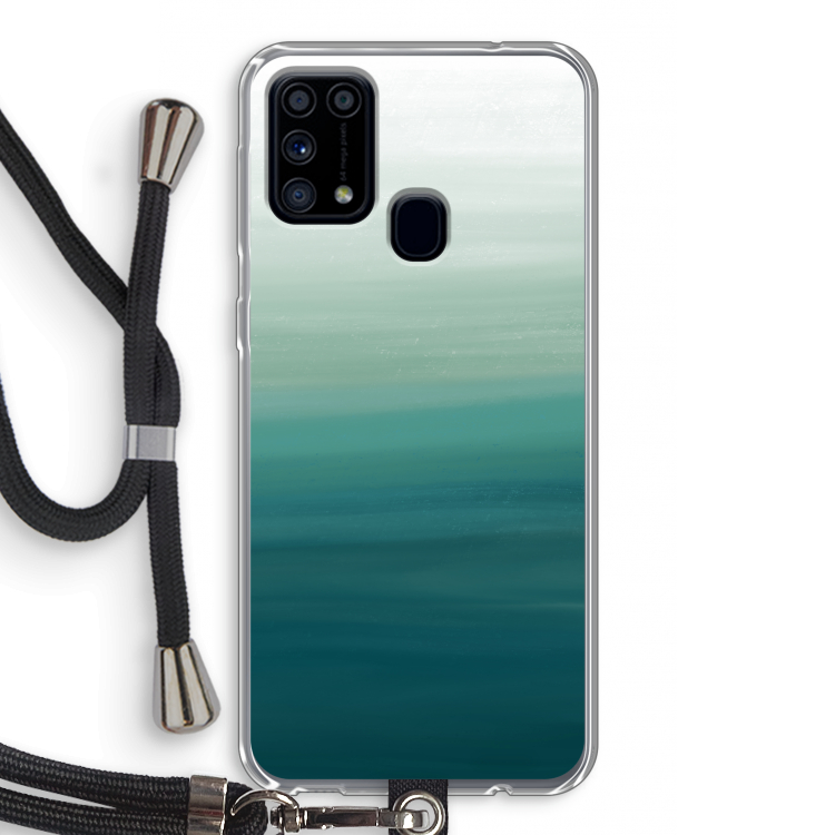 Ocean: Samsung Galaxy M31 Transparant Hoesje met koord