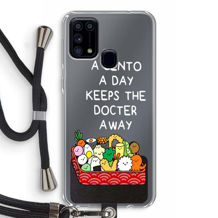 Bento a day: Samsung Galaxy M31 Transparant Hoesje met koord