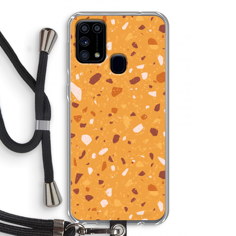 Terrazzo N°24: Samsung Galaxy M31 Transparant Hoesje met koord