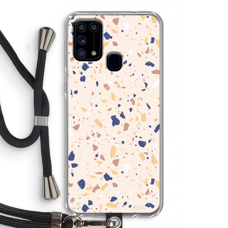 Terrazzo N°23: Samsung Galaxy M31 Transparant Hoesje met koord