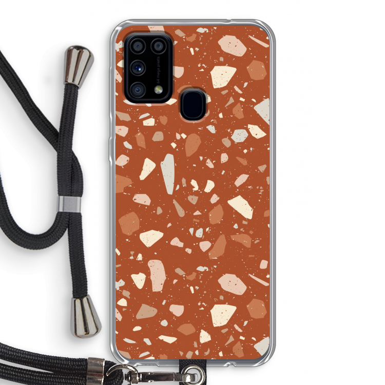 Terrazzo N°22: Samsung Galaxy M31 Transparant Hoesje met koord