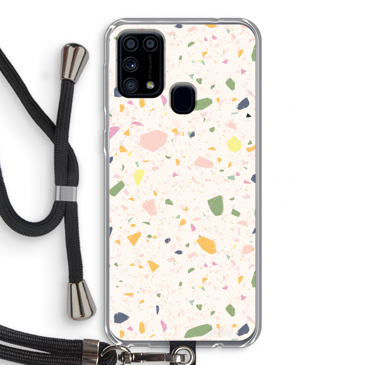 Terrazzo N°21: Samsung Galaxy M31 Transparant Hoesje met koord