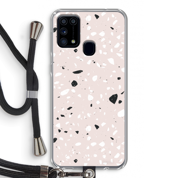 Terrazzo N°20: Samsung Galaxy M31 Transparant Hoesje met koord