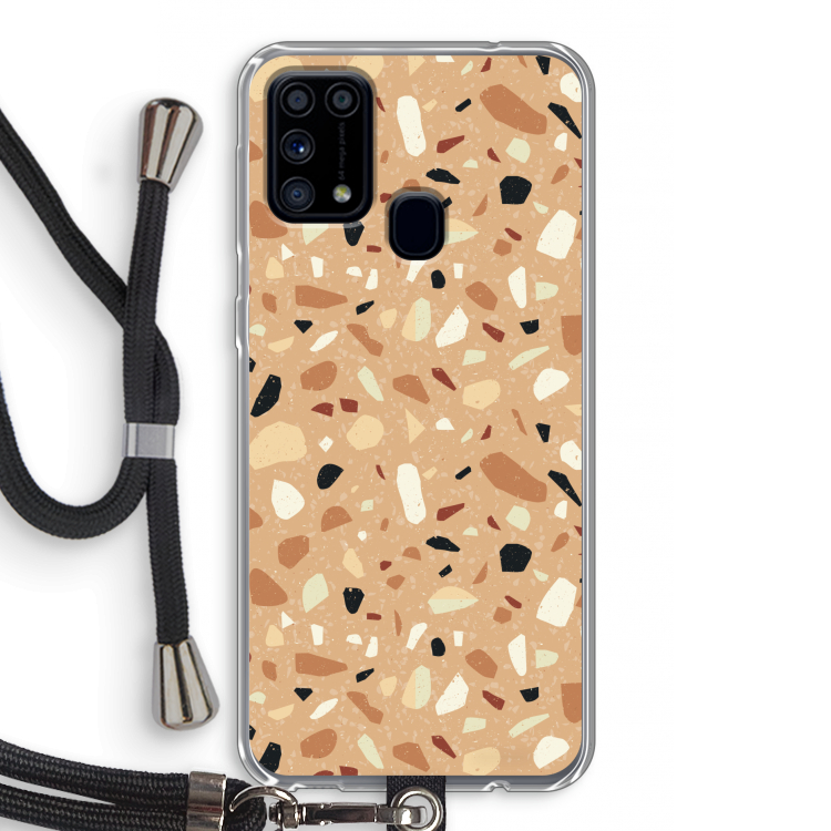 Terrazzo N°17: Samsung Galaxy M31 Transparant Hoesje met koord