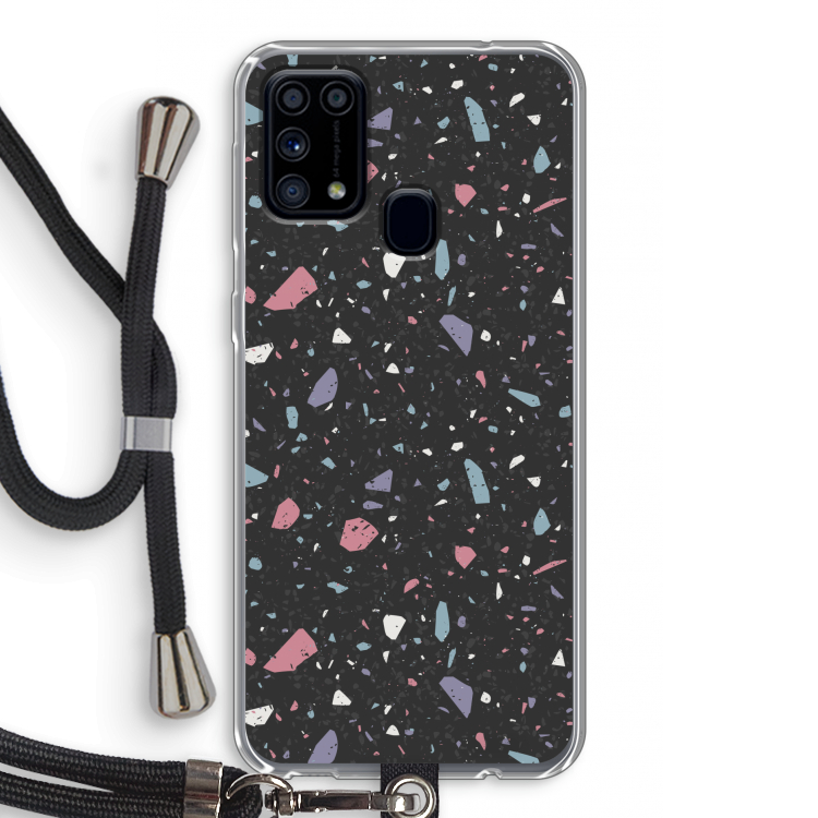 Terrazzo N°16: Samsung Galaxy M31 Transparant Hoesje met koord