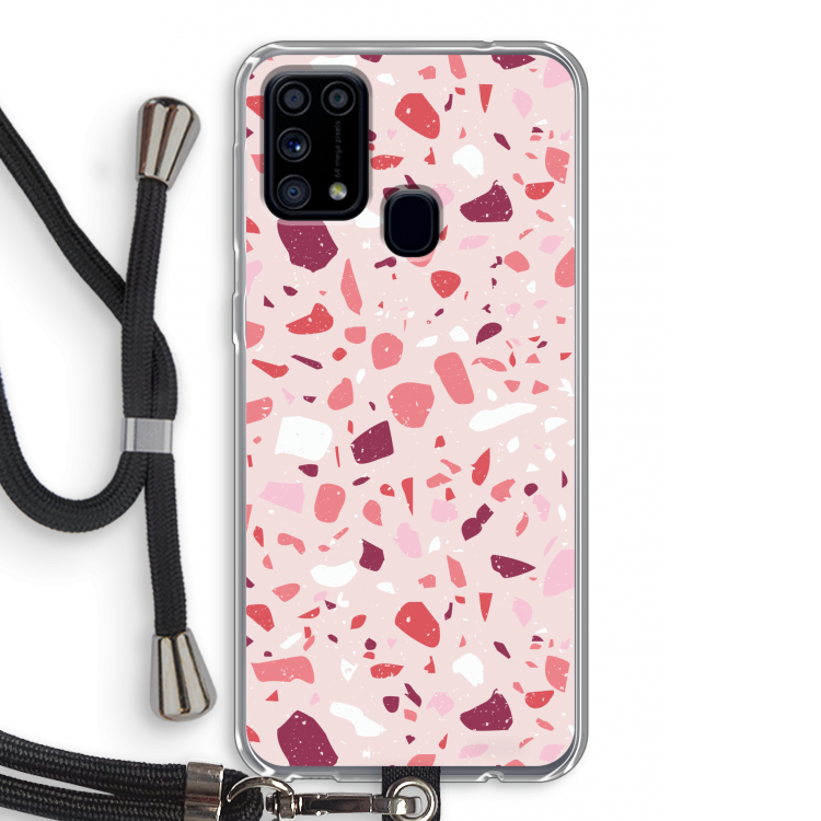 Terrazzo N°15: Samsung Galaxy M31 Transparant Hoesje met koord