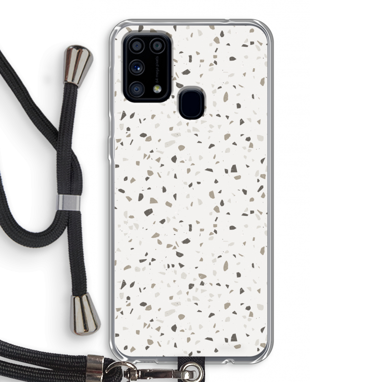 Terrazzo N°14: Samsung Galaxy M31 Transparant Hoesje met koord
