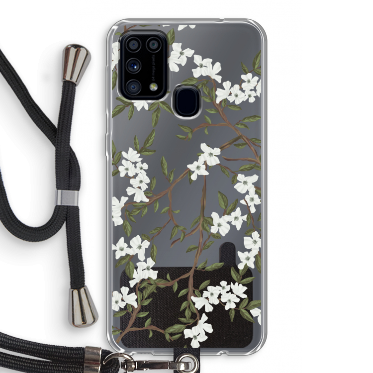 Blossoming spring: Samsung Galaxy M31 Transparant Hoesje met koord