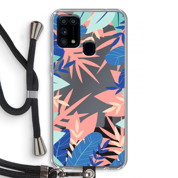 Tropisch: Samsung Galaxy M31 Transparant Hoesje met koord