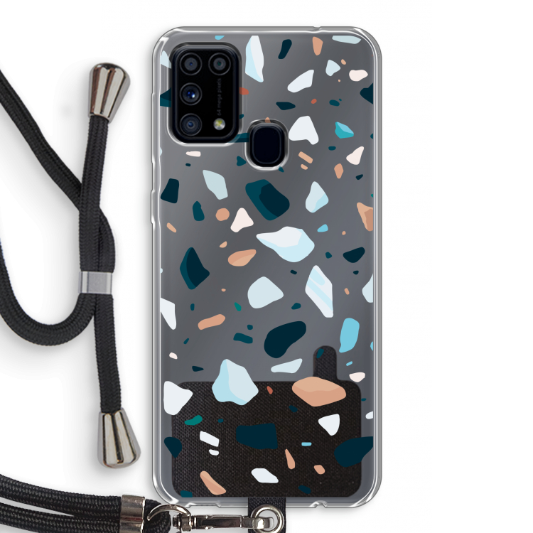 Terrazzo N°13: Samsung Galaxy M31 Transparant Hoesje met koord