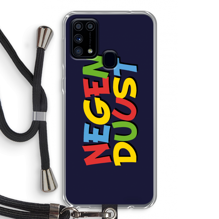 90's One: Samsung Galaxy M31 Transparant Hoesje met koord