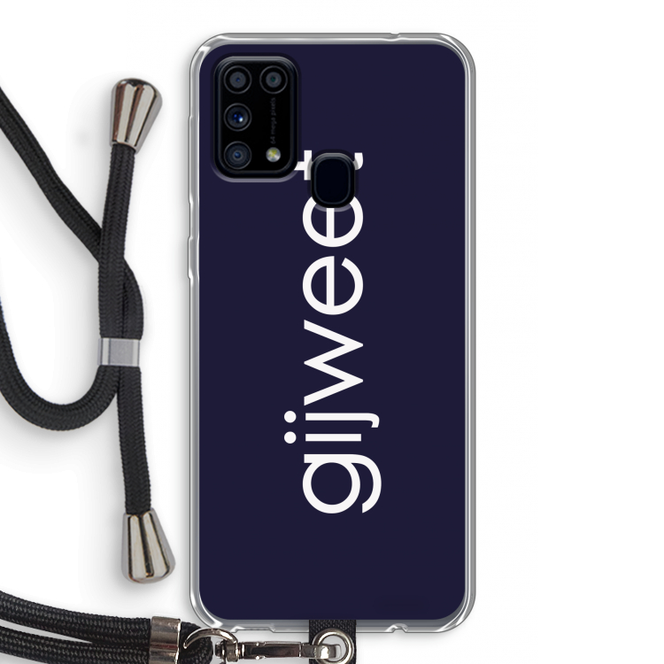 Gijweet: Samsung Galaxy M31 Transparant Hoesje met koord