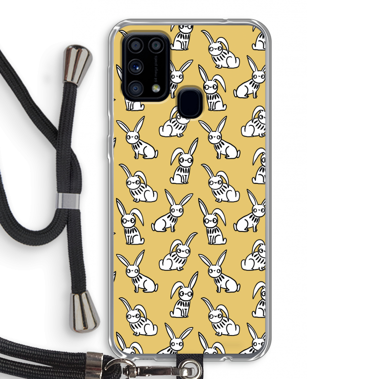 Haas: Samsung Galaxy M31 Transparant Hoesje met koord