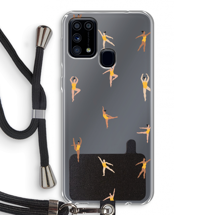 Dans #2: Samsung Galaxy M31 Transparant Hoesje met koord