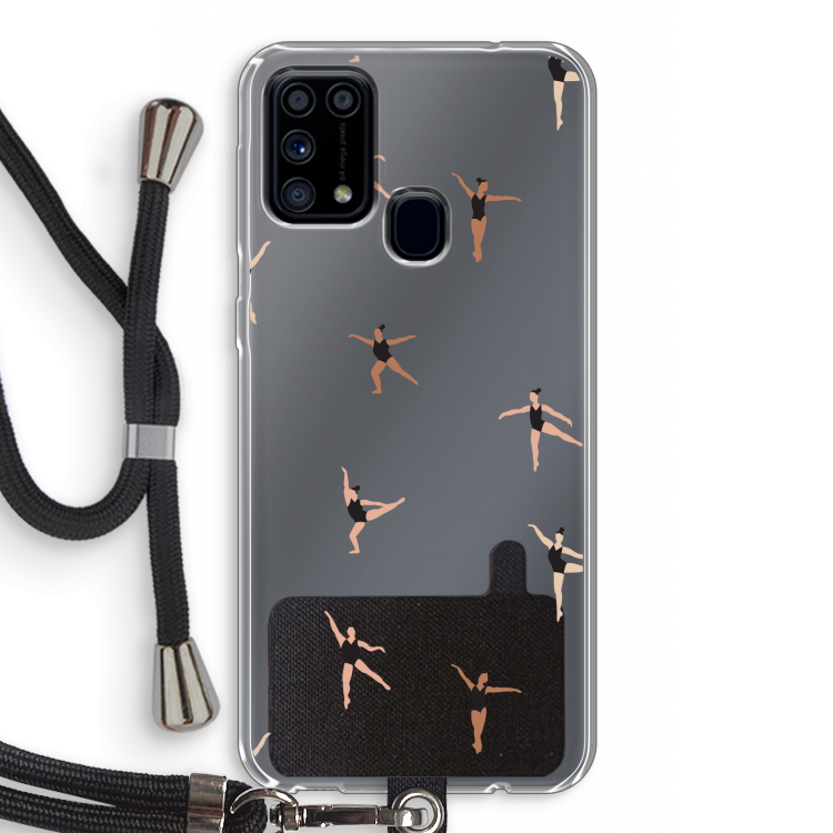 Dancing #1: Samsung Galaxy M31 Transparant Hoesje met koord