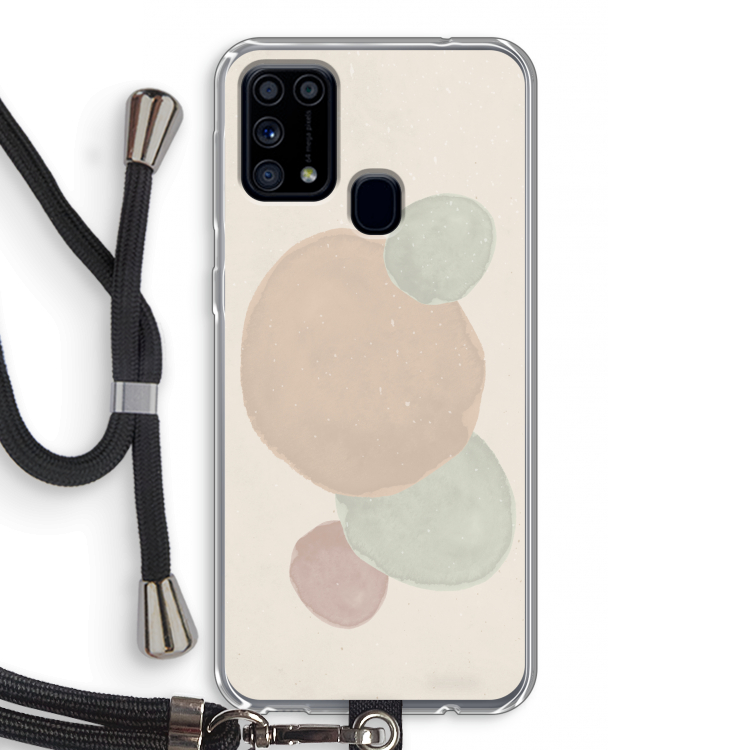 Geo #9: Samsung Galaxy M31 Transparant Hoesje met koord