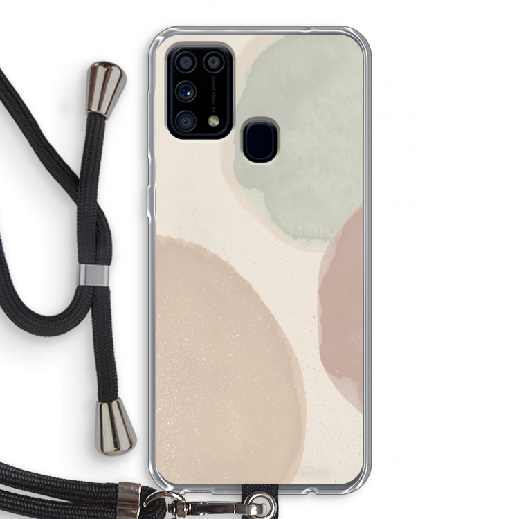 Geo #8: Samsung Galaxy M31 Transparant Hoesje met koord