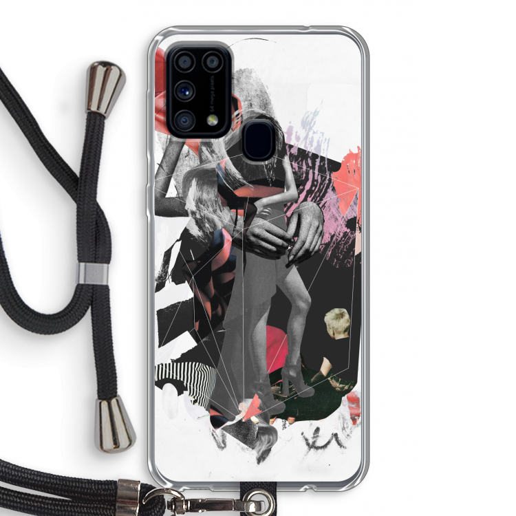 Dissimulation du réel: Samsung Galaxy M31 Transparant Hoesje met koord