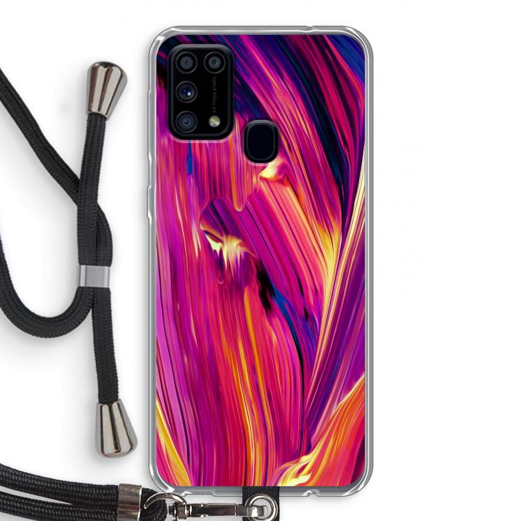 Phoenix: Samsung Galaxy M31 Transparant Hoesje met koord