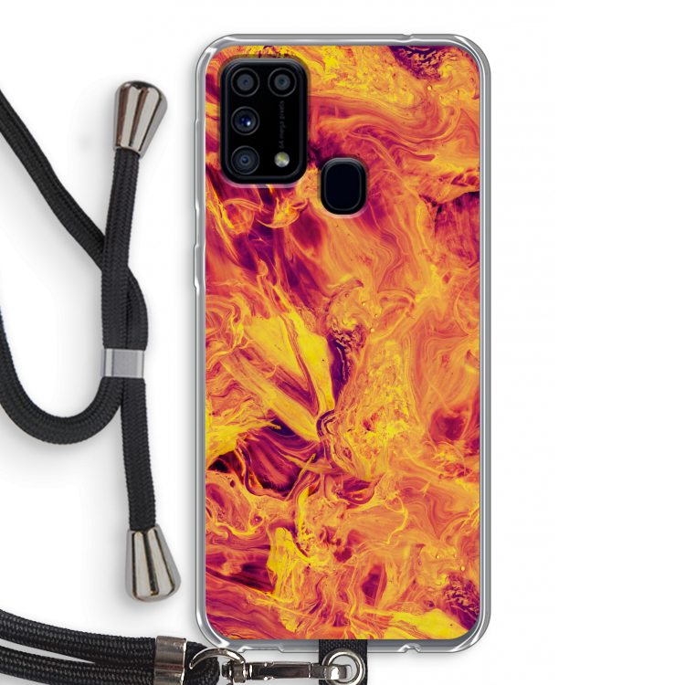 Eternal Fire: Samsung Galaxy M31 Transparant Hoesje met koord