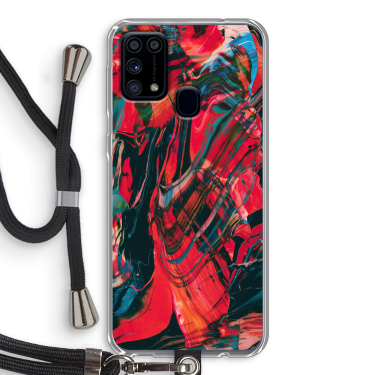 Endless Descent: Samsung Galaxy M31 Transparant Hoesje met koord