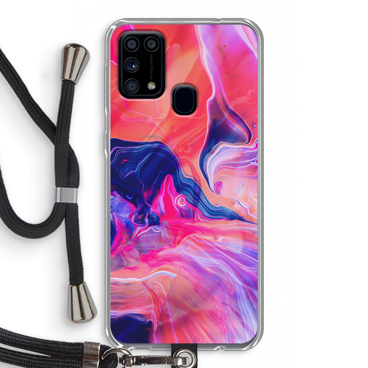 Earth And Ocean: Samsung Galaxy M31 Transparant Hoesje met koord
