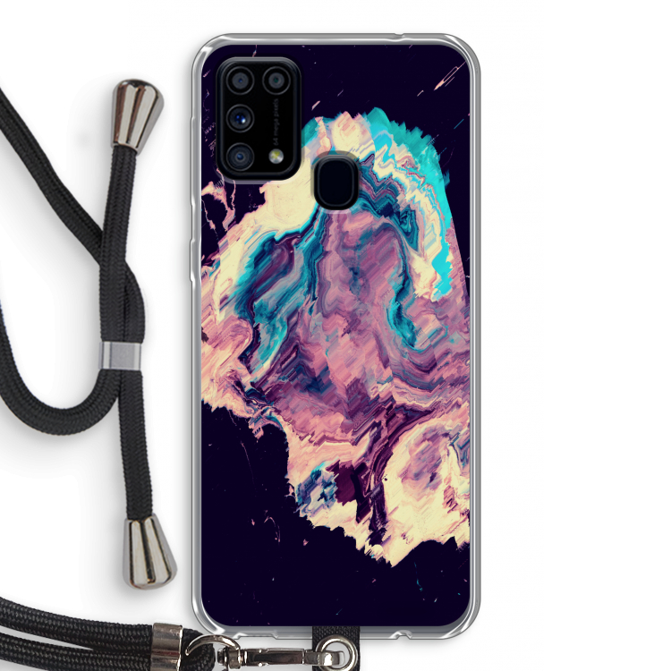 Cosmic Silence: Samsung Galaxy M31 Transparant Hoesje met koord