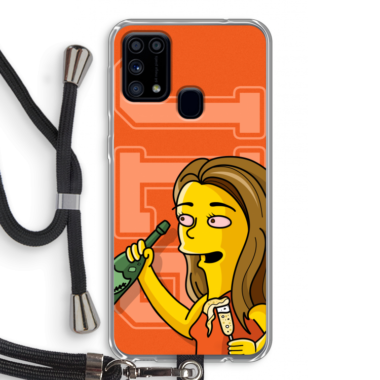 Jamie Lee Simpson: Samsung Galaxy M31 Transparant Hoesje met koord