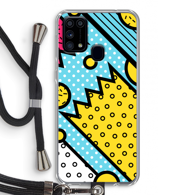 Pop Art #1: Samsung Galaxy M31 Transparant Hoesje met koord