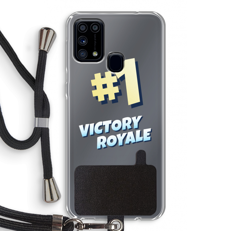 Victory Royale: Samsung Galaxy M31 Transparant Hoesje met koord