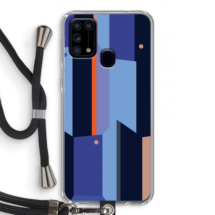 Gestalte 3: Samsung Galaxy M31 Transparant Hoesje met koord