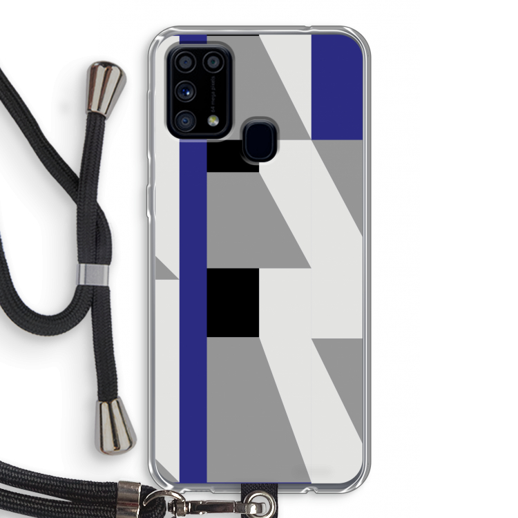 Gestalte 2: Samsung Galaxy M31 Transparant Hoesje met koord