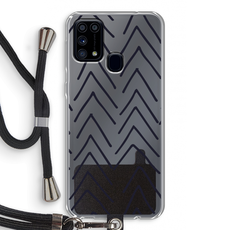 Marrakech Arrows: Samsung Galaxy M31 Transparant Hoesje met koord