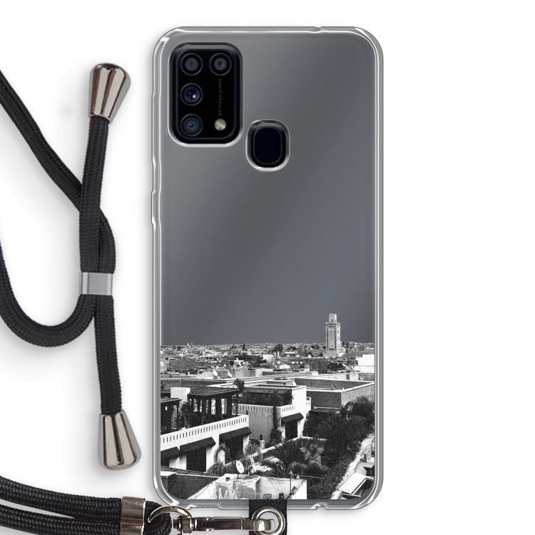 Marrakech Skyline : Samsung Galaxy M31 Transparant Hoesje met koord