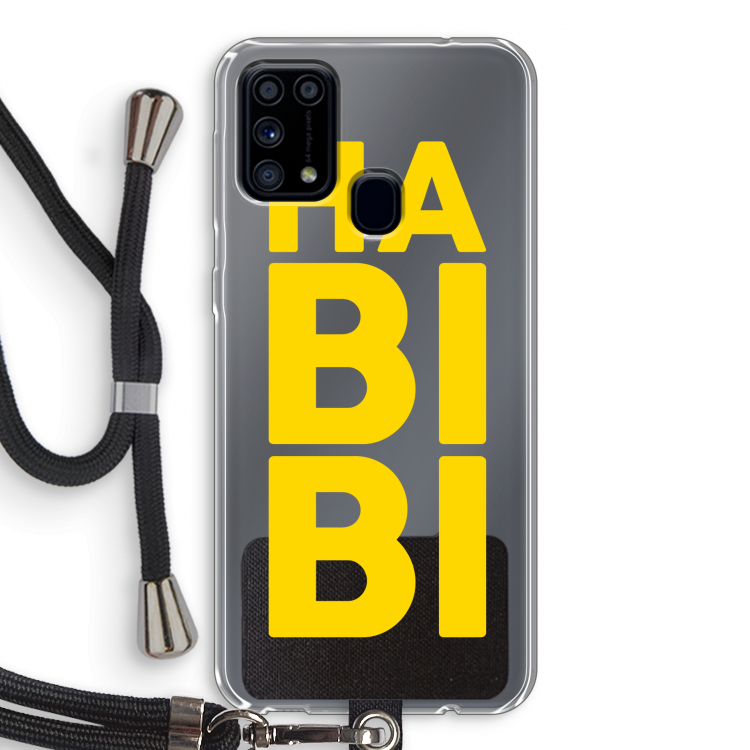 Habibi Majorelle : Samsung Galaxy M31 Transparant Hoesje met koord