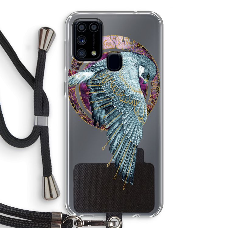 Golden Falcon: Samsung Galaxy M31 Transparant Hoesje met koord