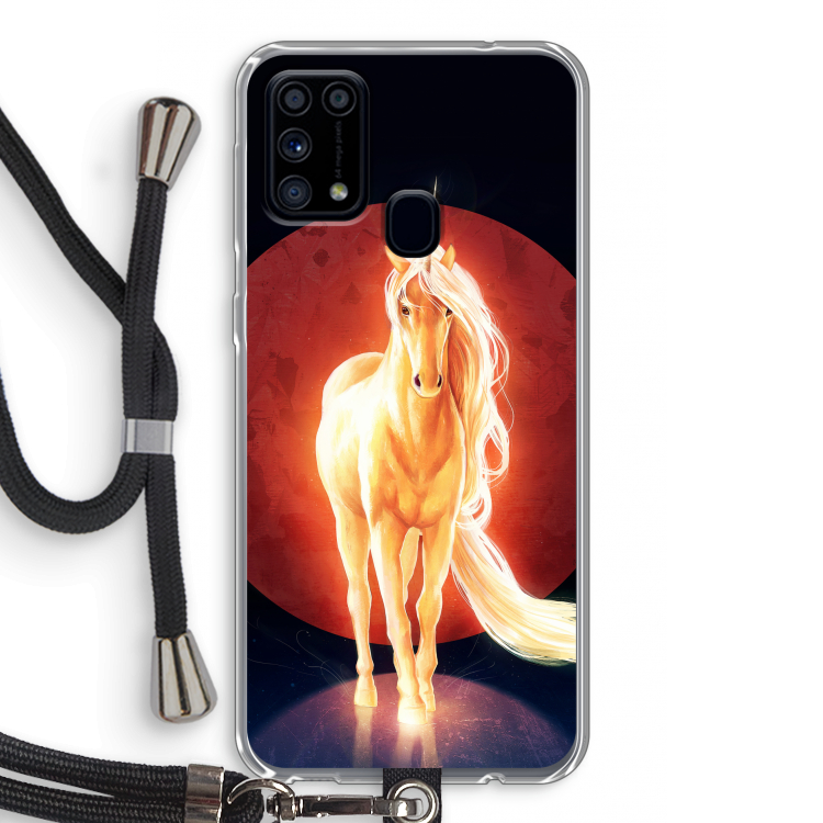 Last Unicorn: Samsung Galaxy M31 Transparant Hoesje met koord