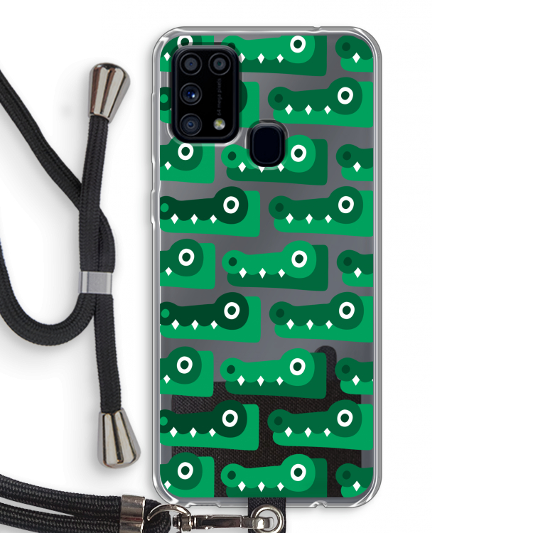 Crocs: Samsung Galaxy M31 Transparant Hoesje met koord