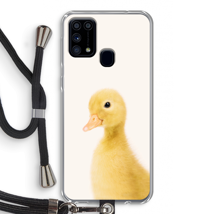 Duke: Samsung Galaxy M31 Transparant Hoesje met koord