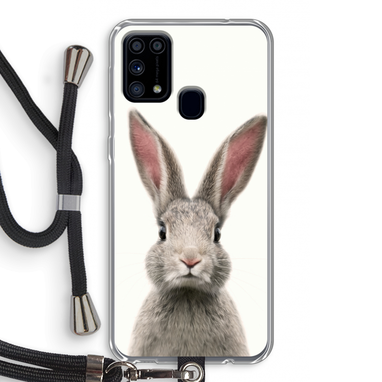 Daisy: Samsung Galaxy M31 Transparant Hoesje met koord