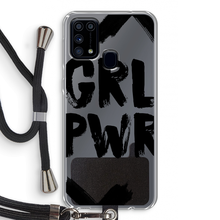 Girl Power #2: Samsung Galaxy M31 Transparant Hoesje met koord