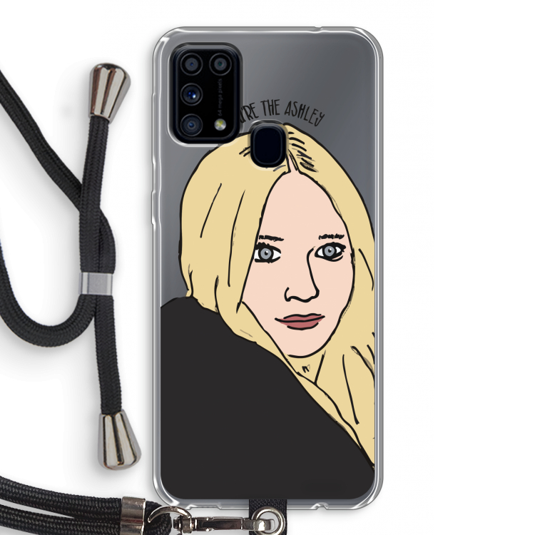 Ashley: Samsung Galaxy M31 Transparant Hoesje met koord