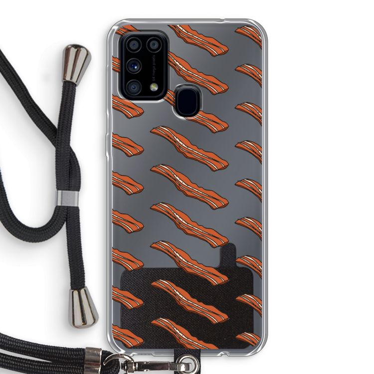 Bacon to my eggs #2: Samsung Galaxy M31 Transparant Hoesje met koord
