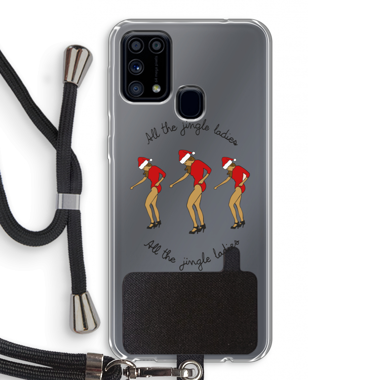 Jingle Ladies: Samsung Galaxy M31 Transparant Hoesje met koord